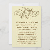 Goblins Peeking  uitnodiging van Halloween Party (Achterkant)