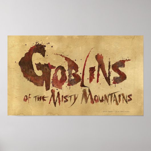 Goblins van de Misty Mountains Poster (Voorkant)