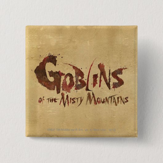 Goblins van de Misty Mountains Vierkante Button 5,1 Cm (Voorkant)
