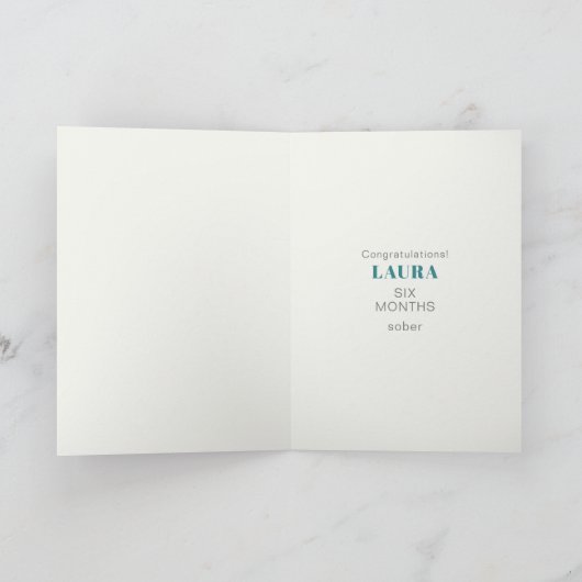 Gobriety Birthday Keep it Simple Card Kaart (Binnen)