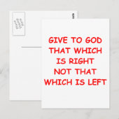 GOD1 BRIEFKAART (Voorkant / Achterkant)