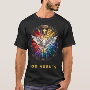 God Agents Duif GLORIE Woord Logo T-shirt