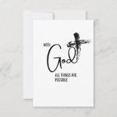 God, alle dingen zijn mogelijk bedankkaart (Voorkant)