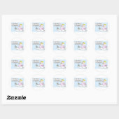 god angel flood opwarming van de aarde ronde sticker (Vel)