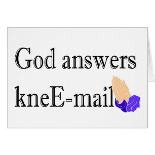 God antwoordt het religieuze geschenk van de e-mai