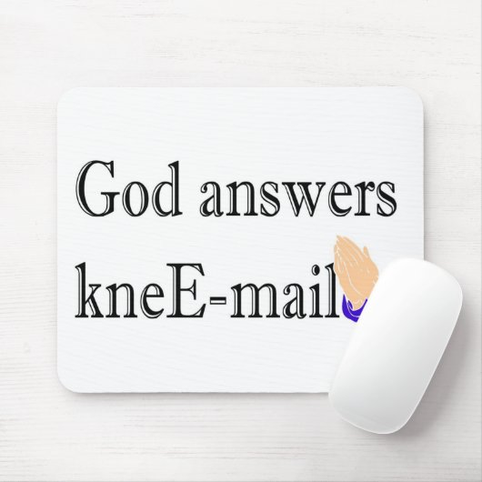 God antwoordt het religieuze geschenk van de e-mai muismat (Met muis)