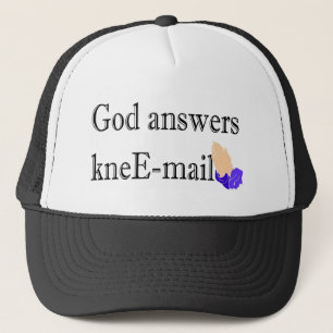 God antwoordt het religieuze geschenk van de e-mai trucker pet