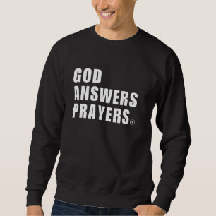 God beantwoordt gebeden Christelijke Mannen Vrouwe Trui
