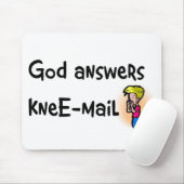 God beantwoordt het Christelijke geschenk van de e Muismat (Met muis)