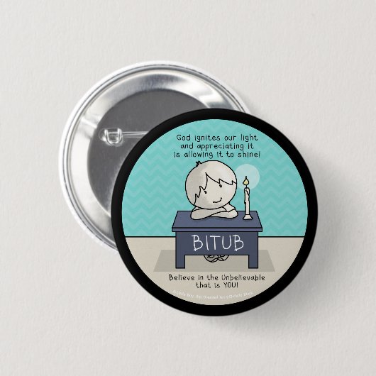 God begint onze Lichte Button (Voorkant /achterkant)