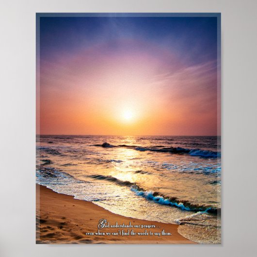 God begrijpt onze gebeden zelfs als.. poster (Voorkant)