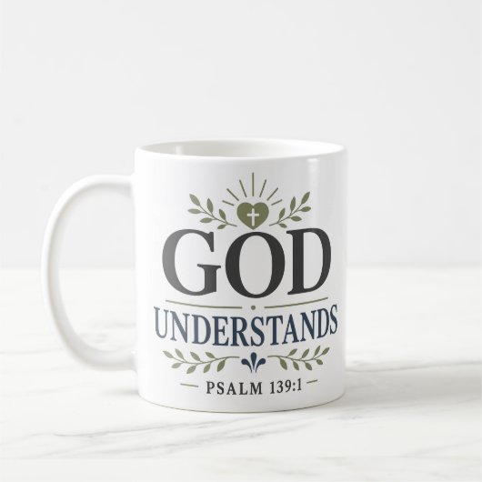 God Begrijpt Spirituele Devotionele Quote Koffiemok (Links)