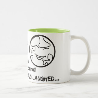 "God beloofde Man" Funny Mug Tweekleurige Koffiemok