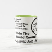 "God beloofde Man" Funny Mug Tweekleurige Koffiemok (Center)