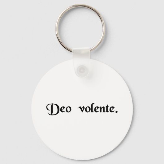 God bereidwillig sleutelhanger (Voorkant)