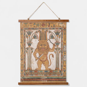 God Bes: Beschermer van het Huis & Vreugde Hangend Wandkleed