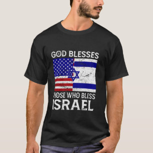 God beschuldigt degenen die Israël de vlag van Isr T-shirt