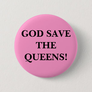 GOD BESPAAR DE KNOPEN! RONDE BUTTON 5,7 CM