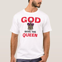 GOD BESPAAR DE KONINGIN Elizabeth II T-Shirt