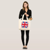 GOD BESPAAR DE KONINGIN! GROTE TOTE BAG (Voorkant (model))