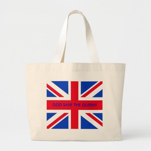 GOD BESPAAR DE KONINGIN! GROTE TOTE BAG (Voorkant)