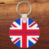 GOD BESPAAR DE KONINGIN! SLEUTELHANGER (Voorkant)