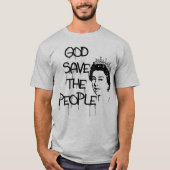 GOD BESPAAR DE MENSEN KONINGIN ELIZABETH T-SHIRT (Voorkant)