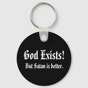 God bestaat een sleutelketen sleutelhanger