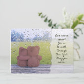 God betekent nooit voor ons dat wij alleen moeten  kaart (Staand voorkant)