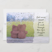 God betekent nooit voor ons dat wij alleen moeten  kaart (Voorkant)