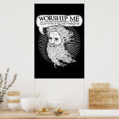 God: Beveel me aan zodat ik je kan redden van mij Poster (Keuken)