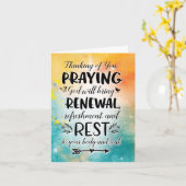 God bidden brengt je verfrissing en rust kaart (Gele Bloem)