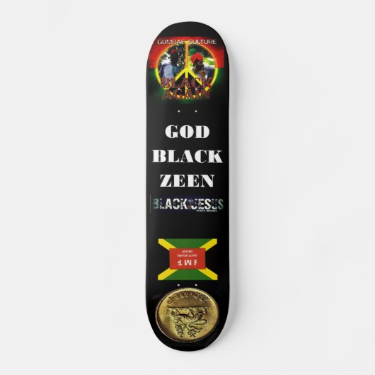GOD BLACK ZEEN Skateboard (Voorkant)