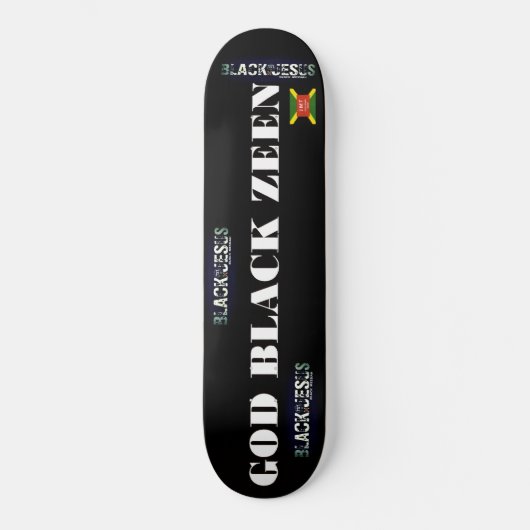 GOD BLACK ZEEN Skateboard (Voorkant)
