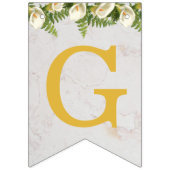 God Bless 6 brieven Floral Calla doop communie Vlaggetjes (Eerste vlag)