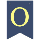 God Bless 6 Letters Boy Blauwgroen Baptisme Commun Vlaggetjes (Tweede vlag)