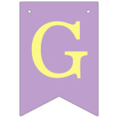 God Bless 6 Letters Boy Paars Baptisme Communautei Vlaggetjes (Eerste vlag)