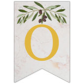 God Bless 6 Letters Olive Leaves Baptisme Commune Vlaggetjes (Tweede vlag)