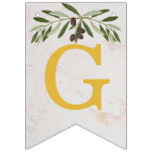 God Bless 6 Letters Olive Leaves Baptisme Commune Vlaggetjes (Eerste vlag)