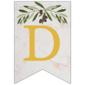 God Bless 6 Letters Olive Leaves Baptisme Commune Vlaggetjes (Derde vlag)