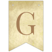 God Bless 7 Letters Brown Parchment Confirmation Vlaggetjes (Tweede vlag)