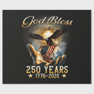 God Bless America 250 Jaar 1776-2026 Cadeaupapier