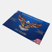 God Bless America 250 Jaar Patriottische Adelaar Deurmat (Schuin)