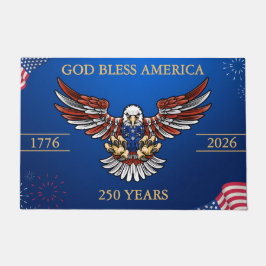 God Bless America 250 Jaar Patriottische Adelaar Deurmat