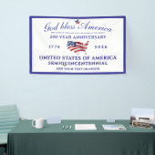 God Bless America 250 Semi-quincentennial Blauw Spandoek (Beurs)