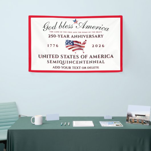 God Bless America 250 Semiquincentennial Red Spandoek (Beurs)