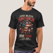 God Bless America 250 Years  T-shirt (Voorkant)