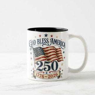 God Bless America 250e verjaardag mok
