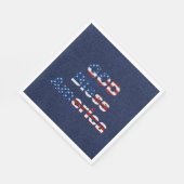 God Bless America 4 juli glitters Servet (Hoek)