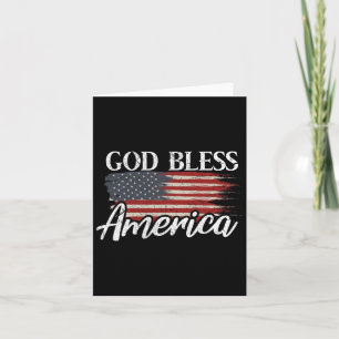 God Bless America 4 juli patriottische VS Kaart